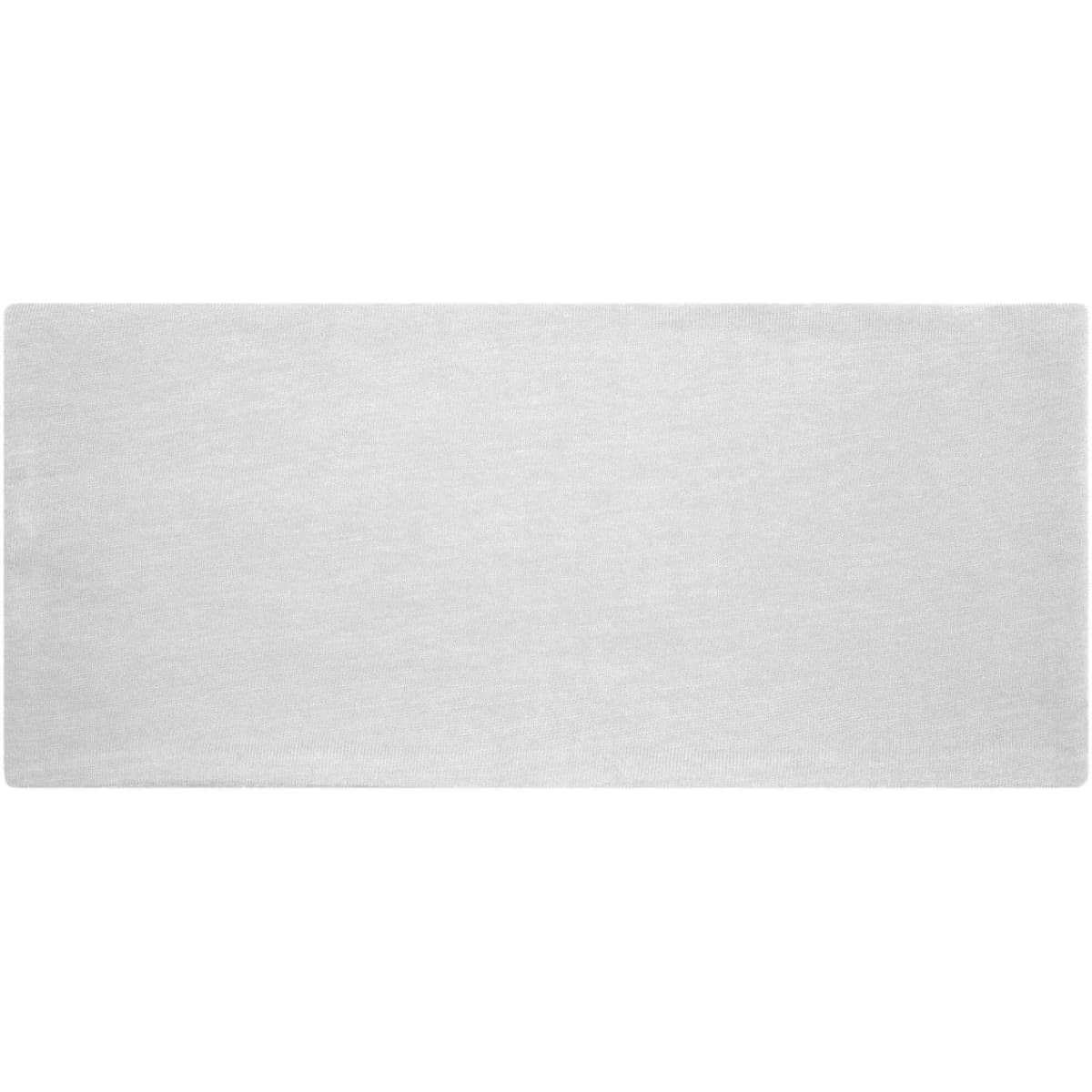 A plain white Bio Cotton headband, featuring a smooth texture and a simple rectangular design.