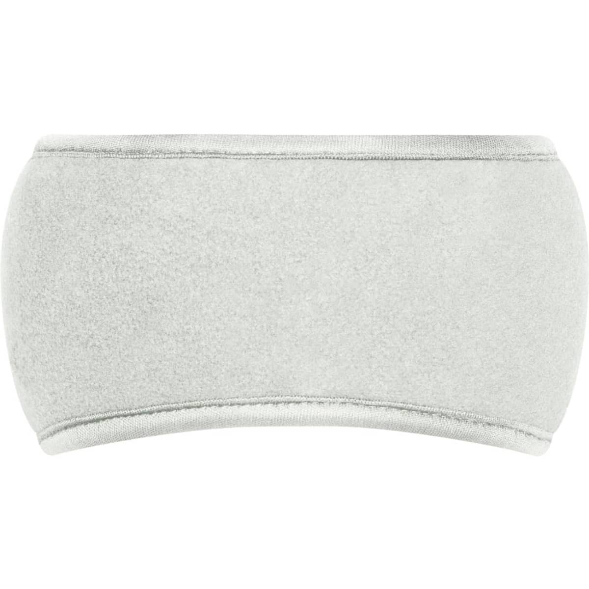 A light grey Thinsulate™ headband with a soft, fleecy texture and a rounded design. It features a logo.