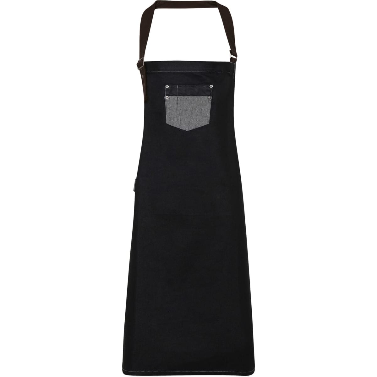 Division Wax-Look Denim Bib Apron