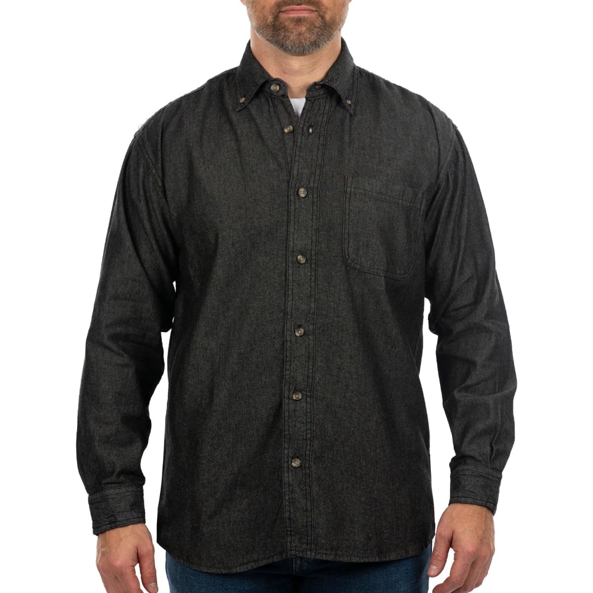 Long Sleeve Cotton Denim Shirt