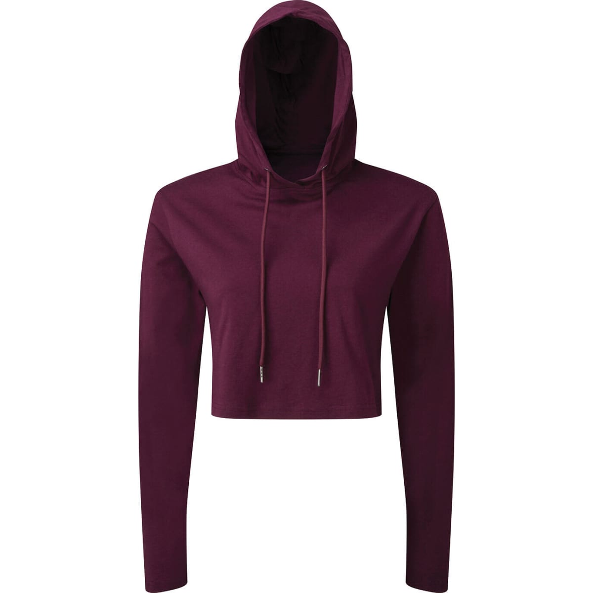 Cropped Hooded Long Sleeve T-Shirt