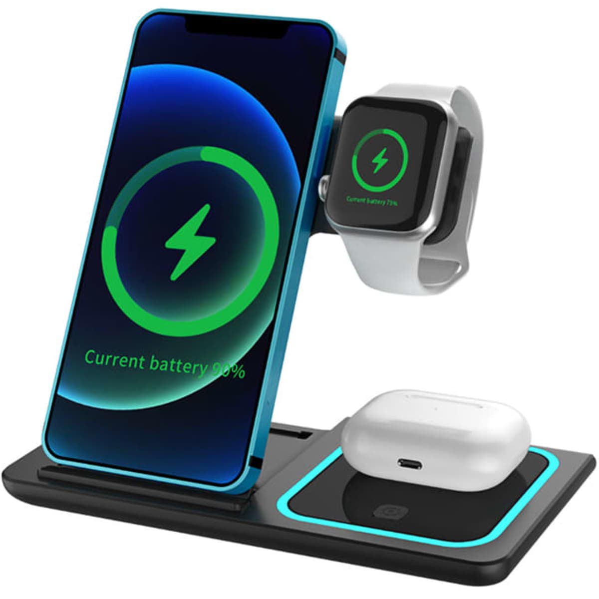 Camden 15W 3n1 Fast Wireless Charger (with adapter)