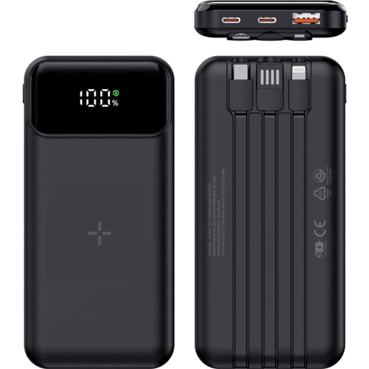 Bowden Eco 22.5W Quick Charge Wireless Power Bank – 10,000 mAh (Stock)