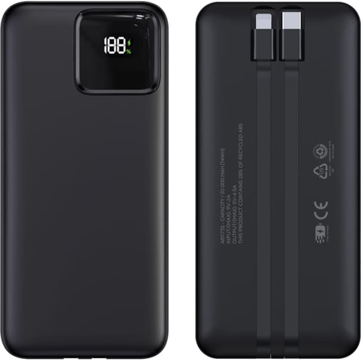 Collins Eco 22.5W Quick Charge Power Bank – 20,000 mAh (Stock)
