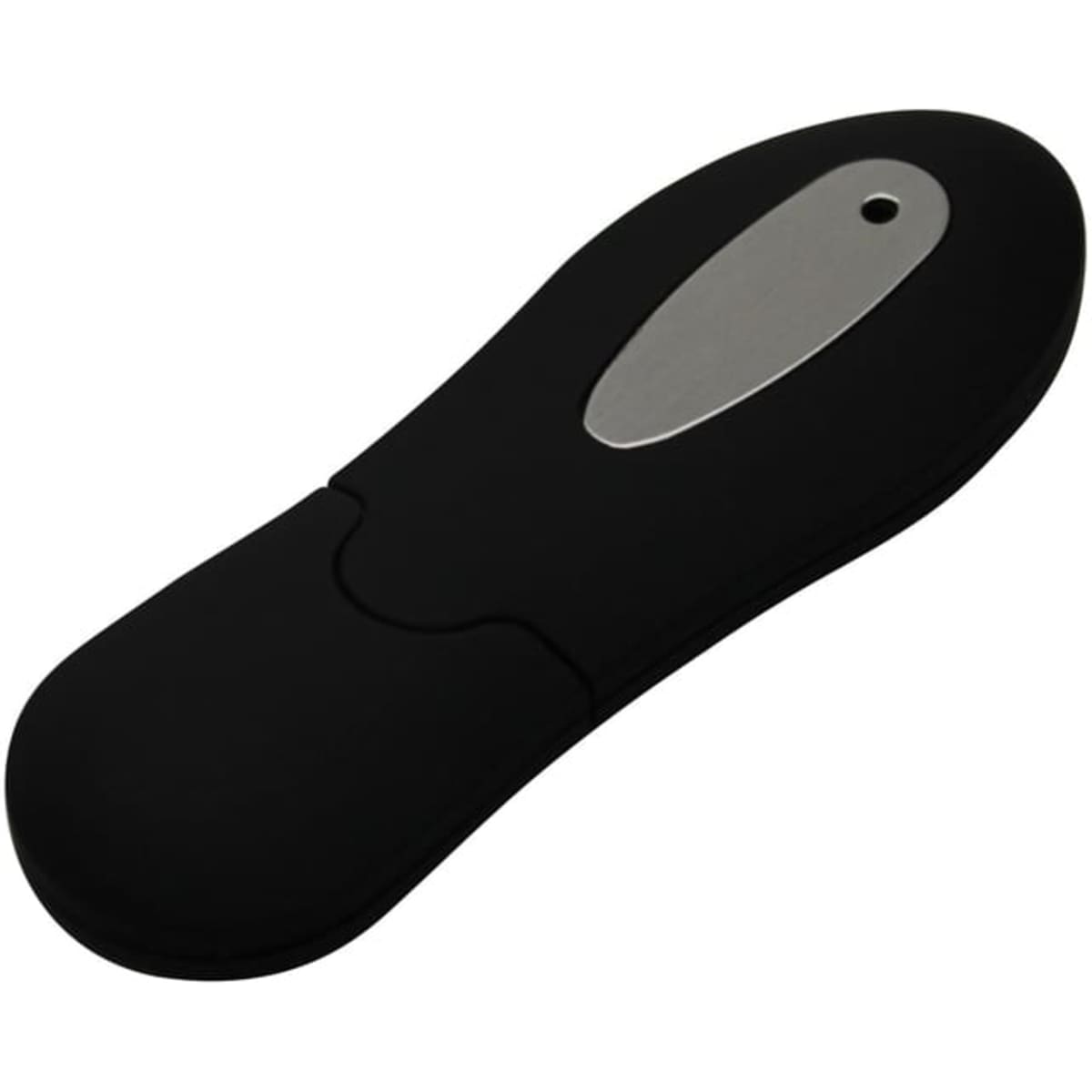 A sleek black Bosch flash drive with a silver top, featuring a smooth, rounded design and a subtle logo.