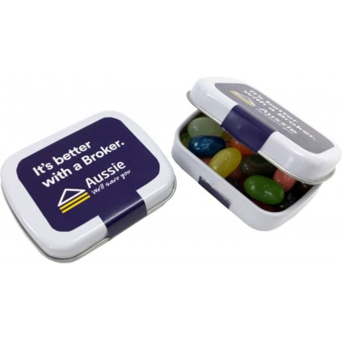 Small Rectangle Tin with JELLY BELLY Jelly Beans 30g
