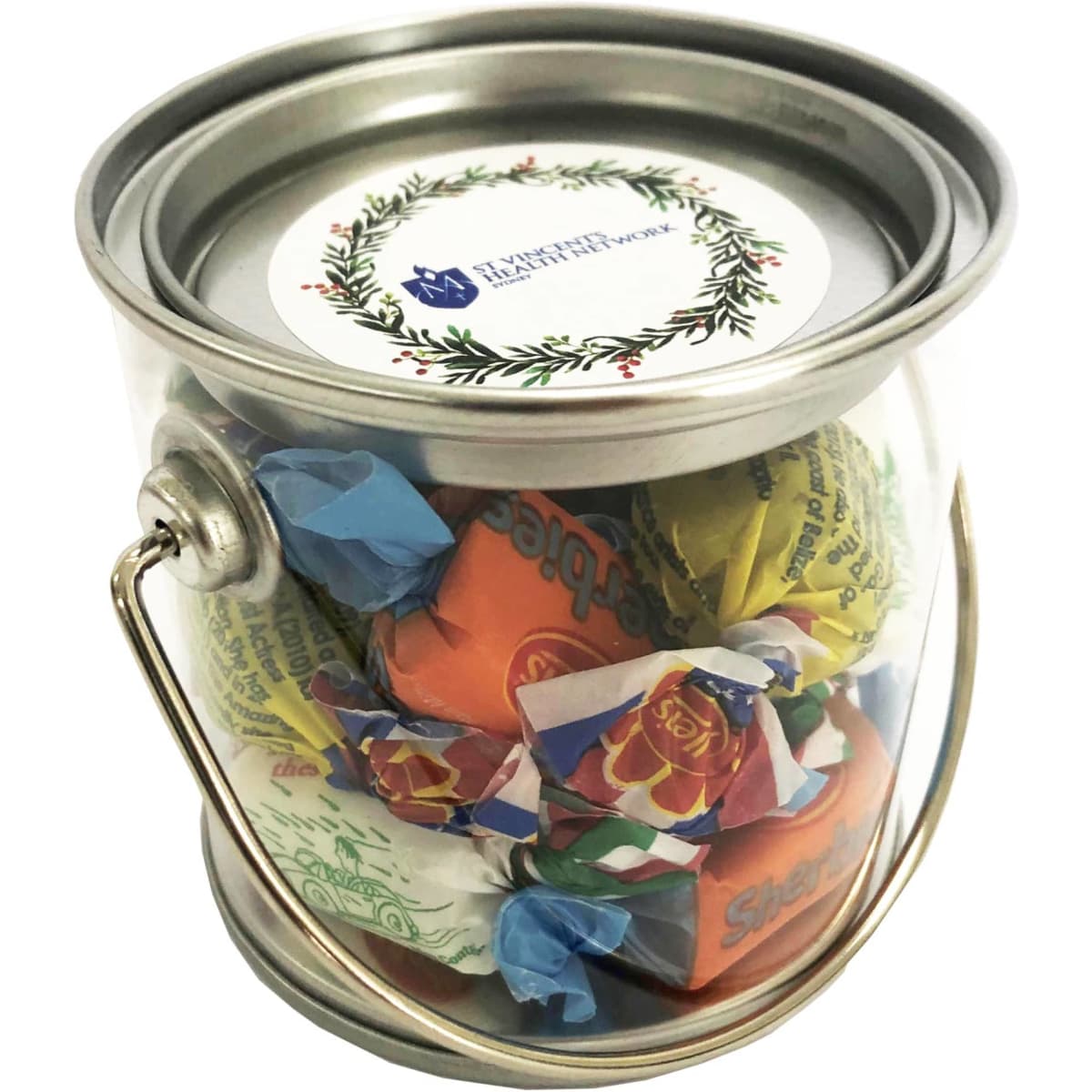 Small PVC Bucket with Allen’s Wrapped Lollies 100g