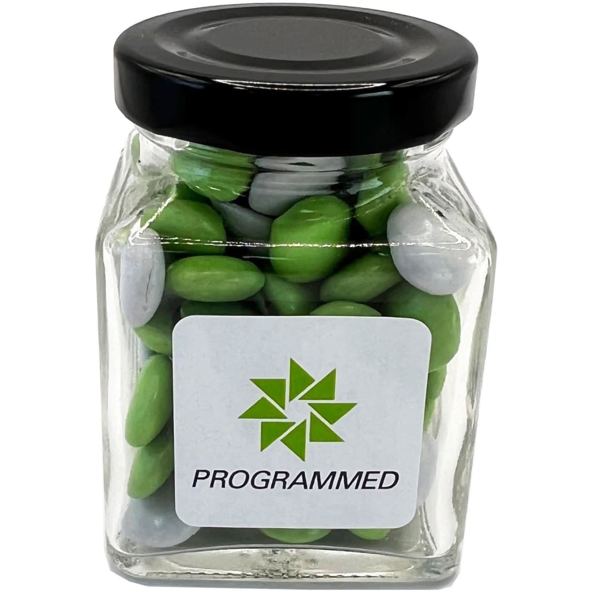 Small Glass Jar with Choc Beans 100g
