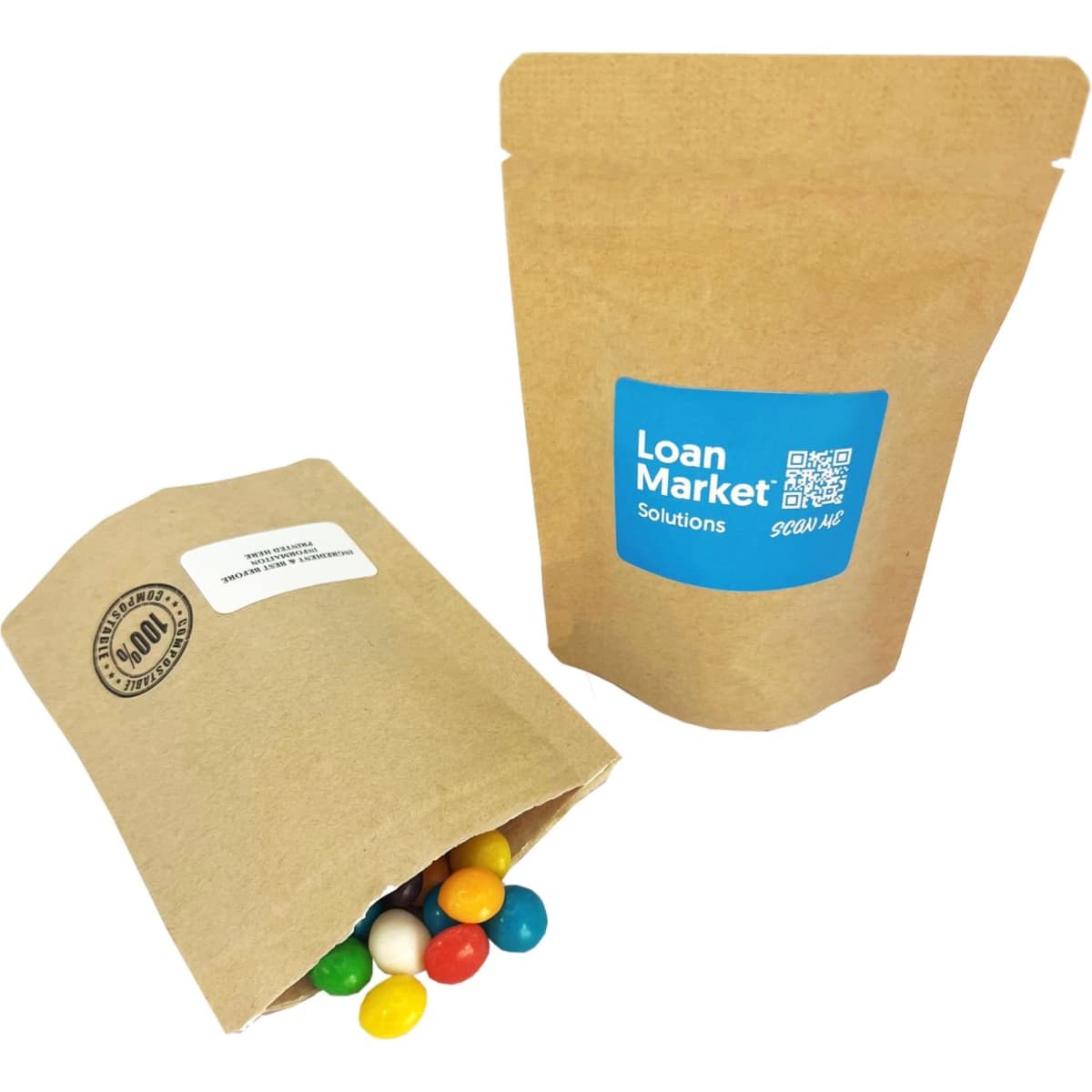 Compostable Bag with Chewy Fruit 50g