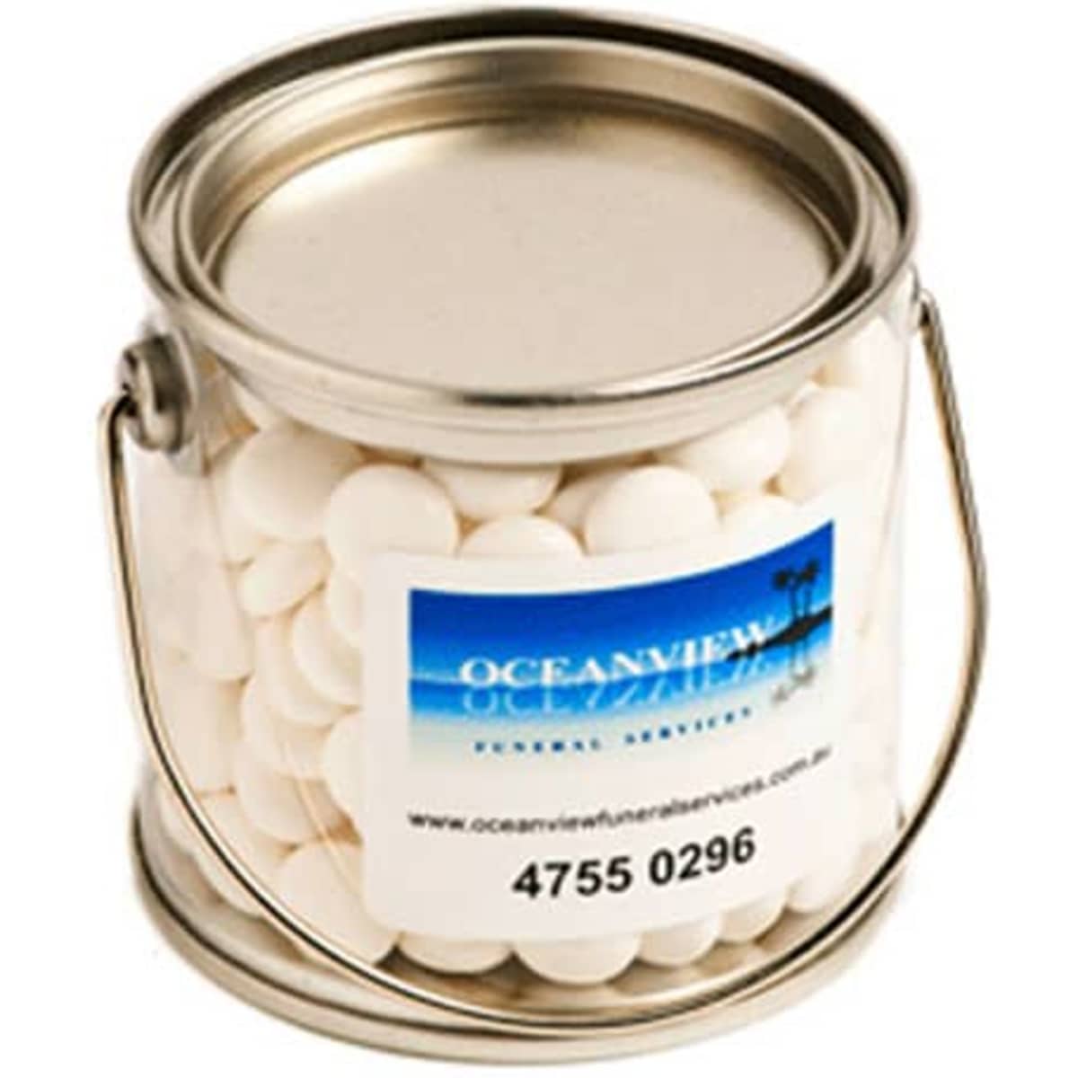 Small PVC Bucket with Chewy Mints 170g