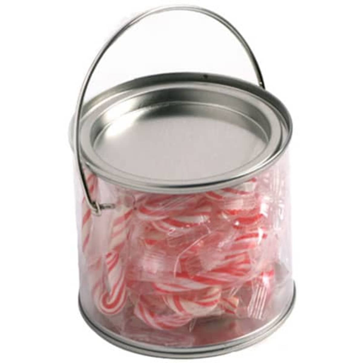 Medium PVC Bucket with Candy Canes x20
