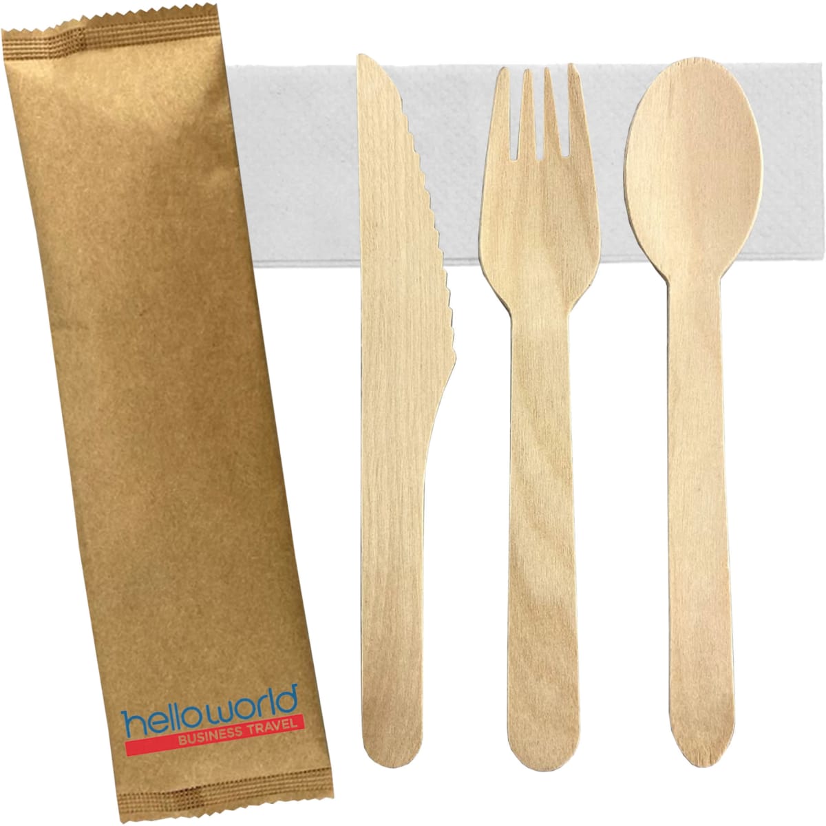 3pcs Wooden Cutlery Set