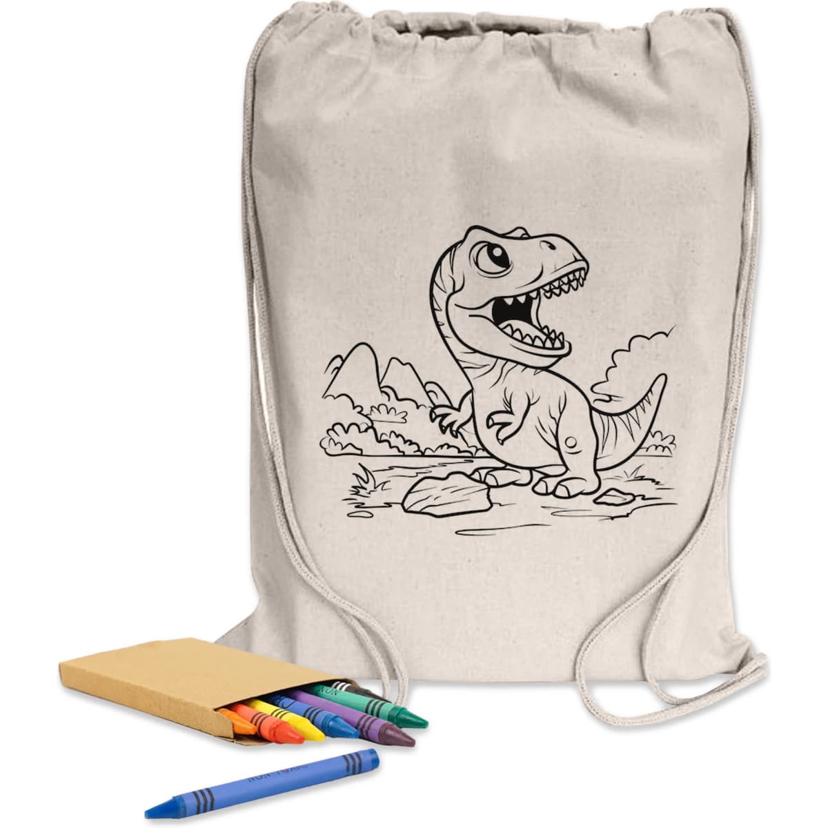 Colouring Calico Library Bag