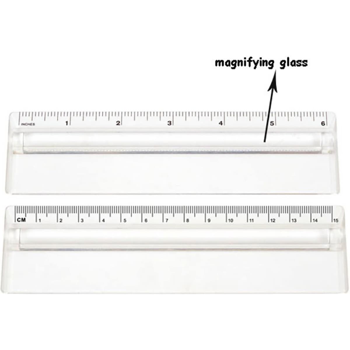 15cm Ruler Magnifying