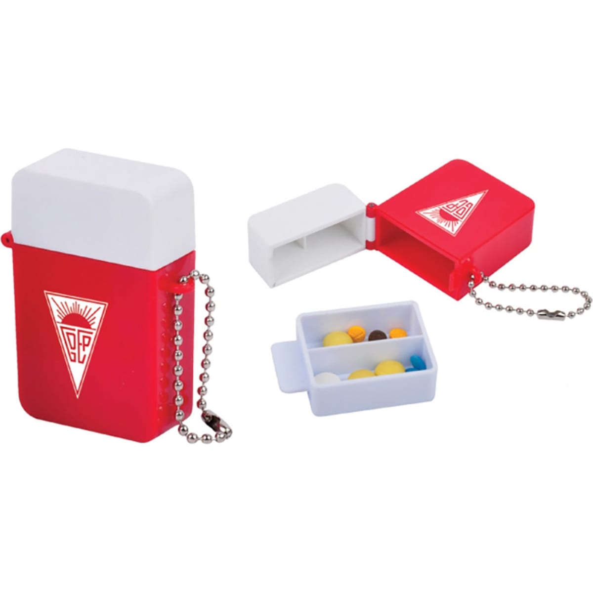 Pill Box With Keyring