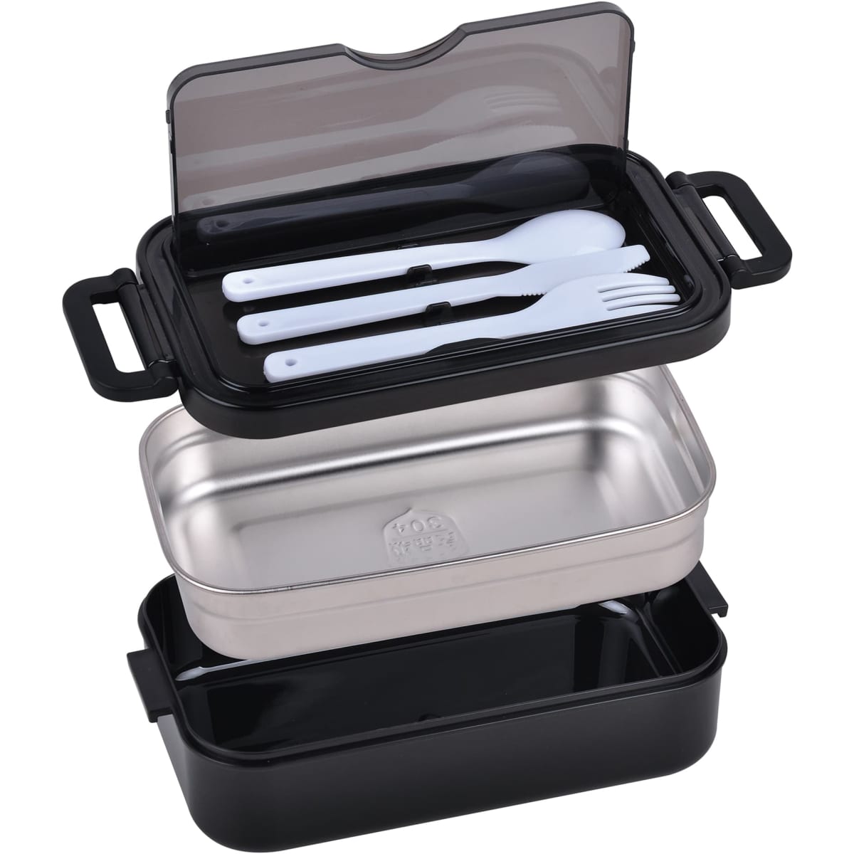 Lunch Box With 304 Stainless Steel With Knife And Fork