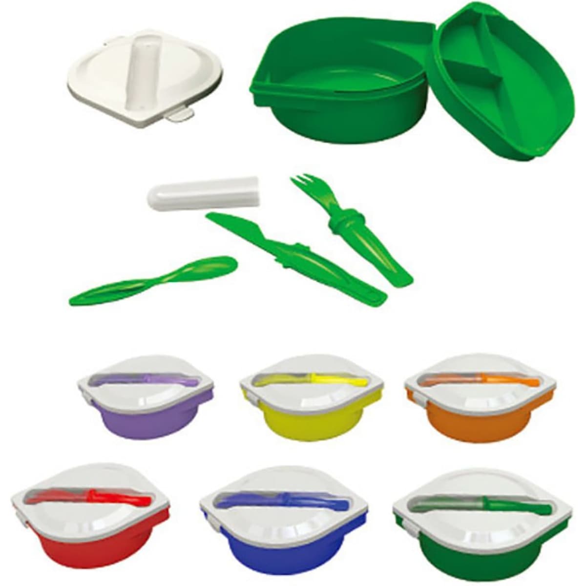 Lunch Box with Cutlery Set