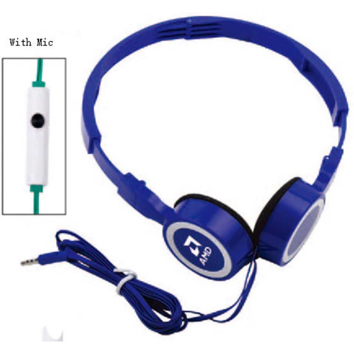 Foldable Headphones with Mic