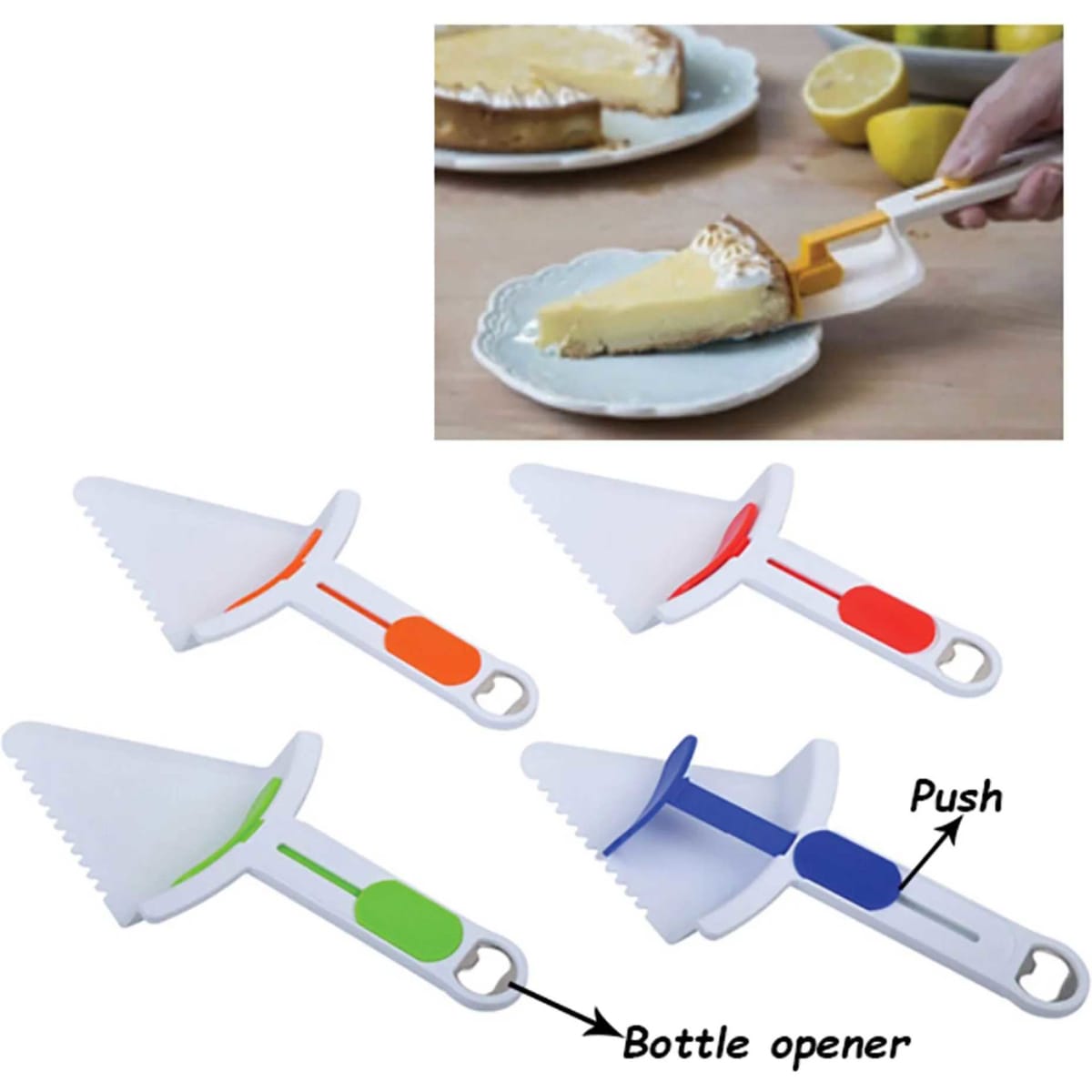 Pizza Cutter with Bottle Opener