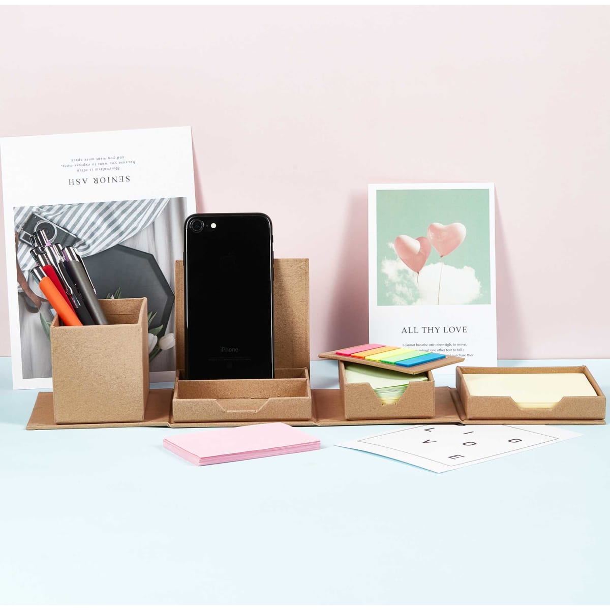 Desk Organiser Sticky Note Memo Holder