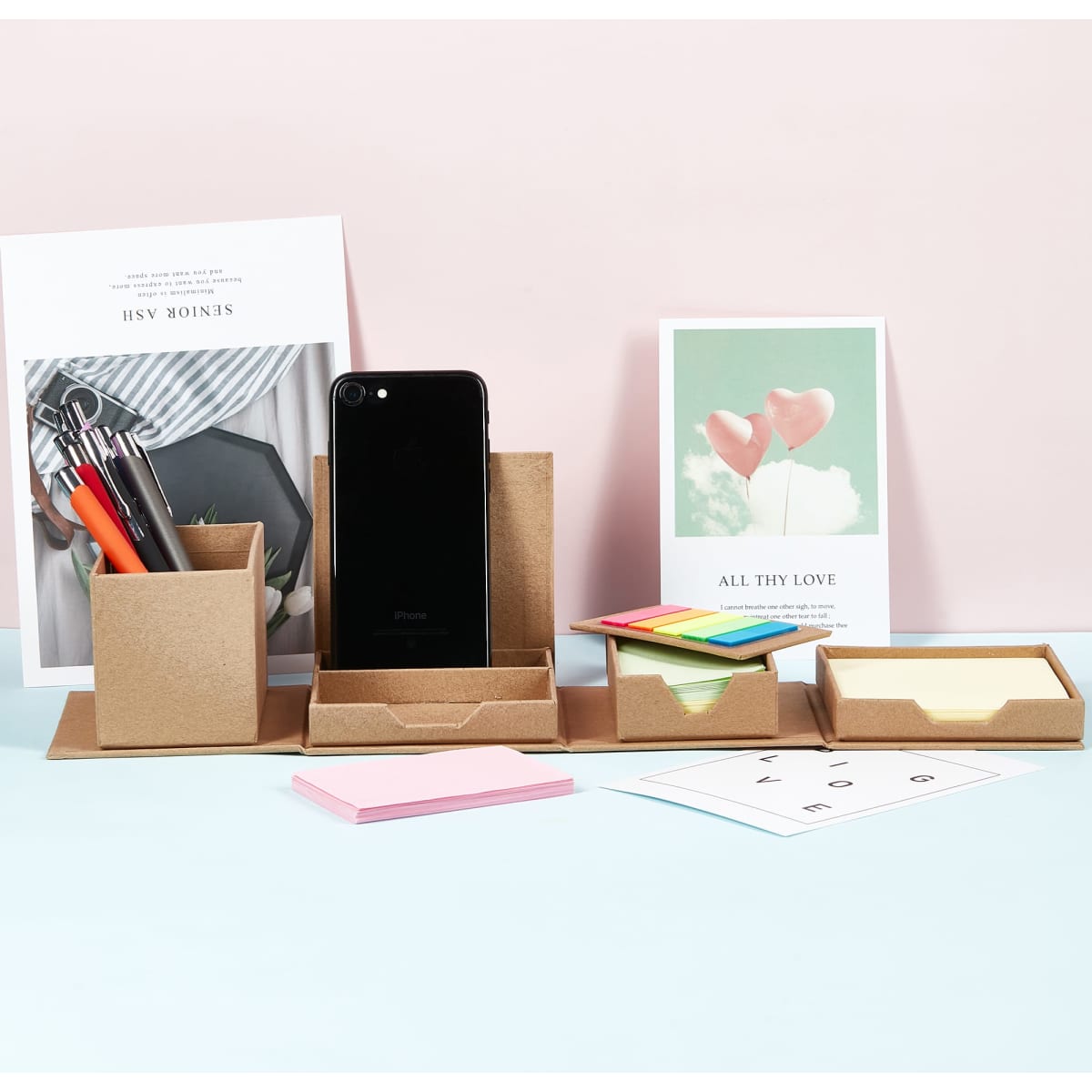 Desk Organiser Sticky Note Memo Holder