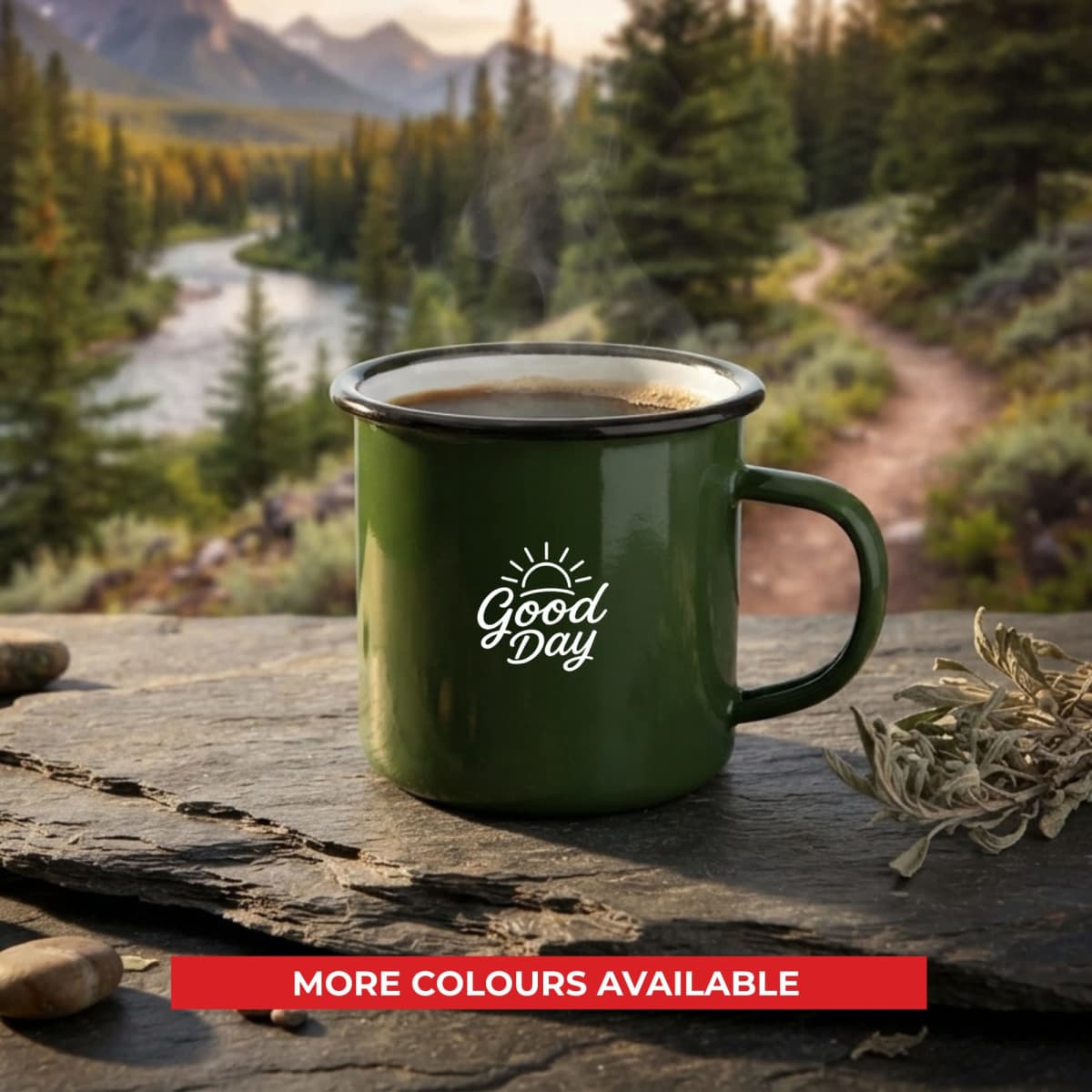 Enamel Camper Mug