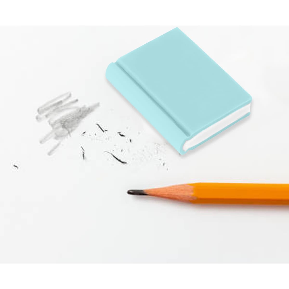 Book Shaped Rubber Eraser