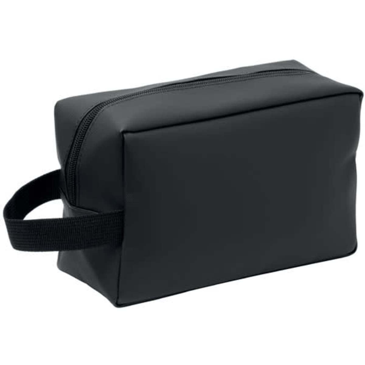 A black Doppkit bag with a sturdy handle and a zip closure, featuring a simple rectangular design.