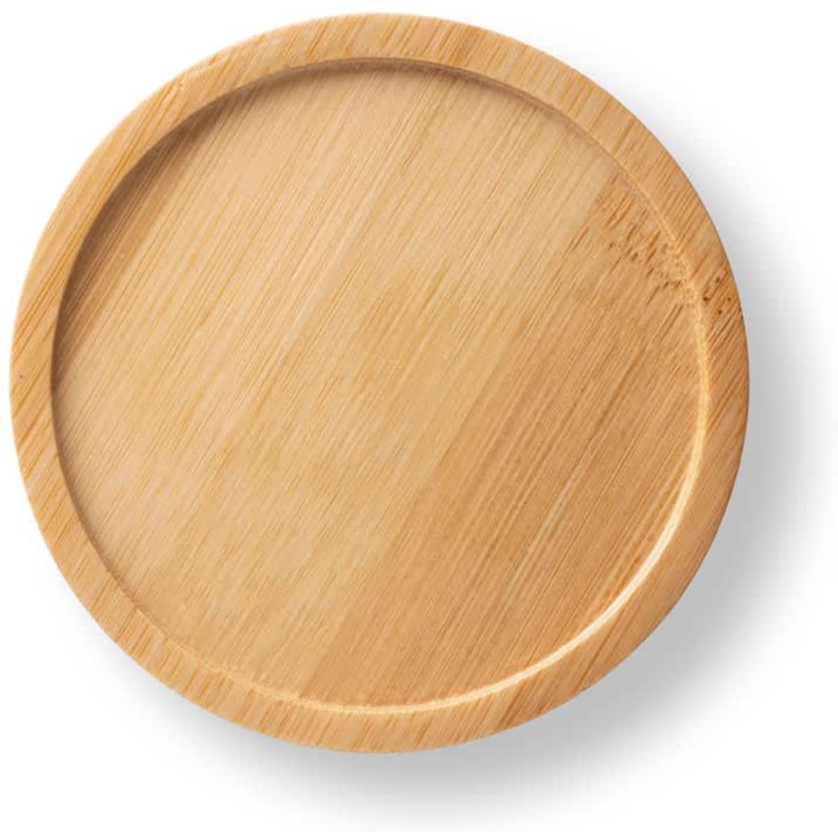 A bamboo base with a smooth, natural finish, designed to support various drinkware items.
