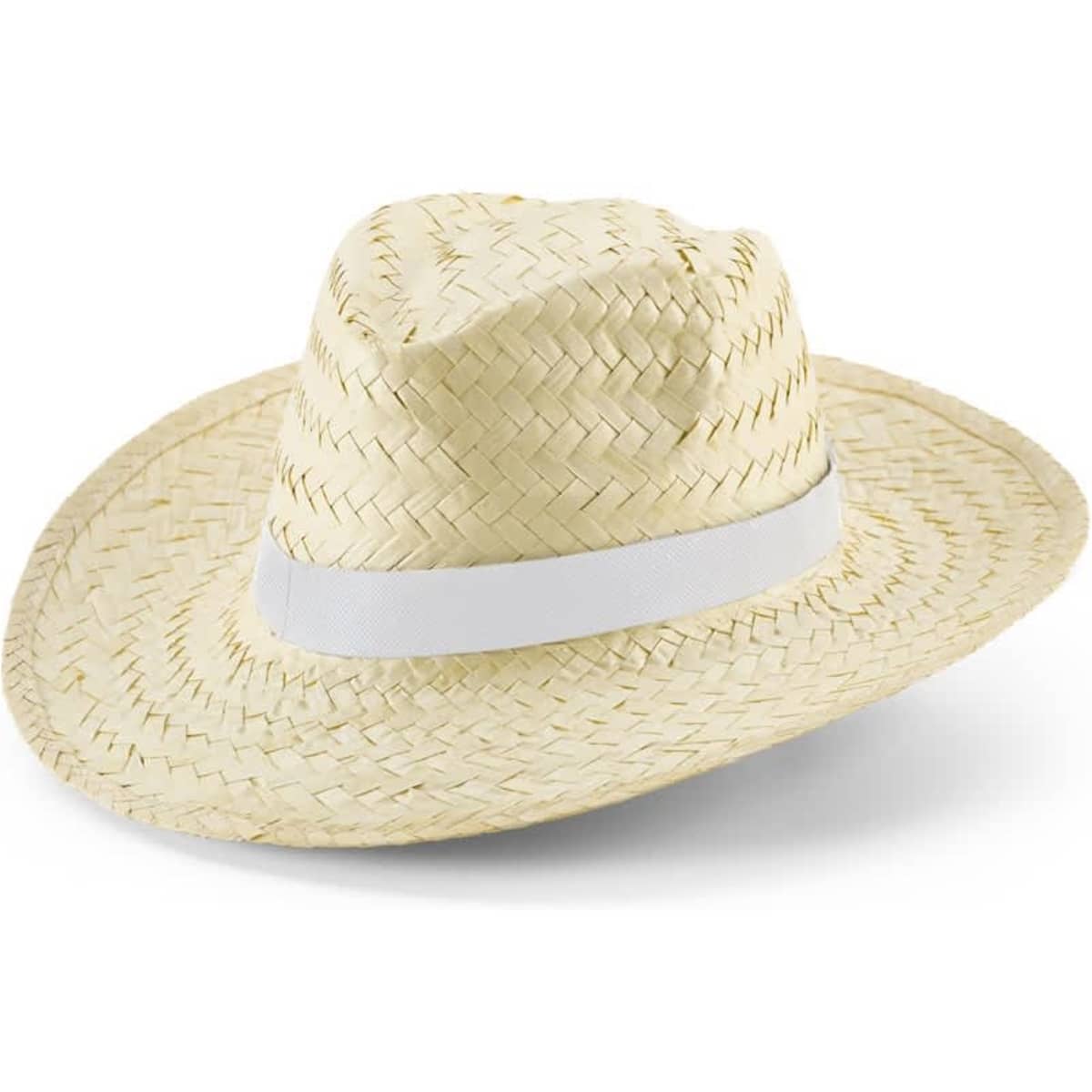 Edward Rib – Natural straw hat with sublimated elastic band