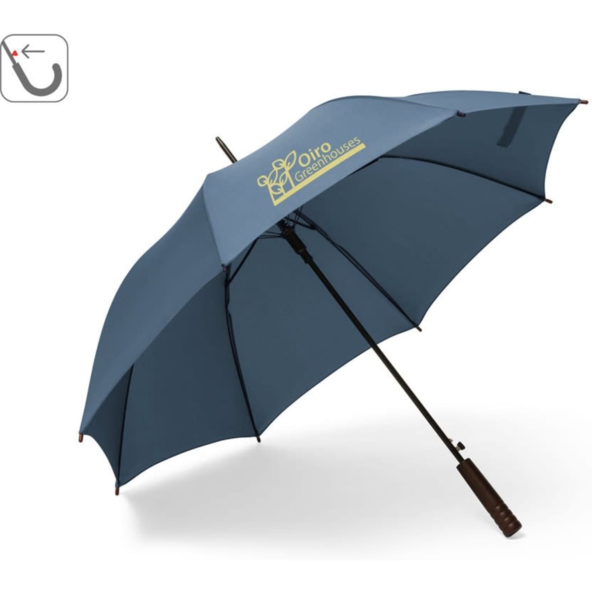 Apolo – Recycled polyester (100% rPET) pongee umbrella with automatic opening