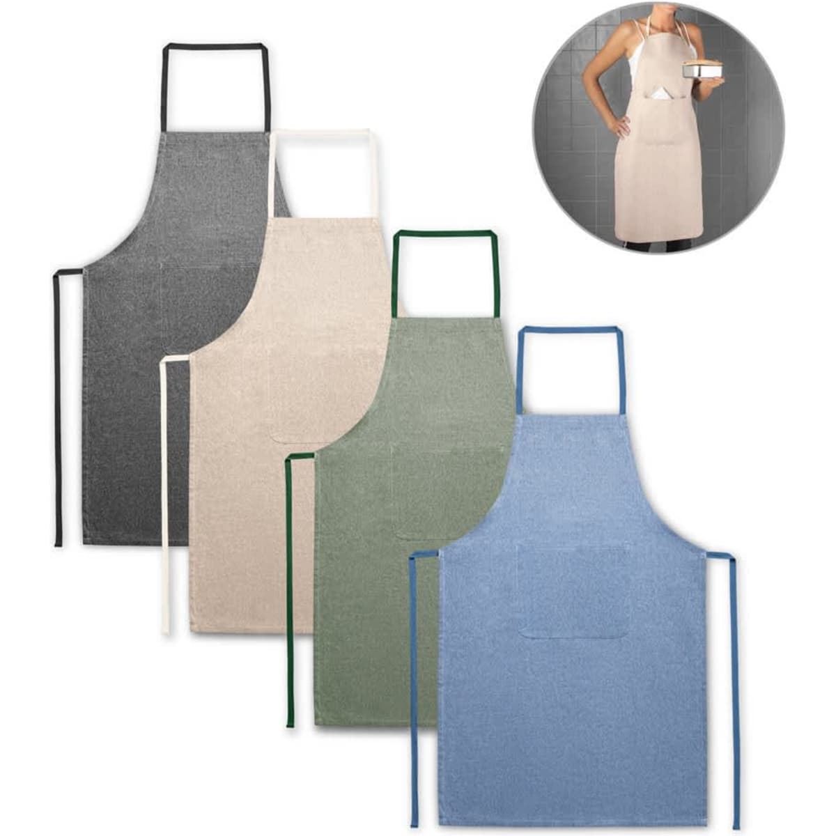 Zimbro – Apron with recycled cotton (140 g/m²)