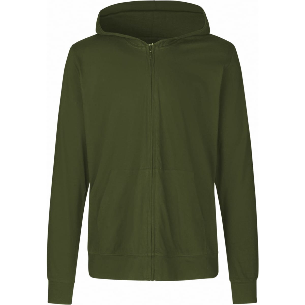 Neutral Unisex Jersey Hoodie w. Zip