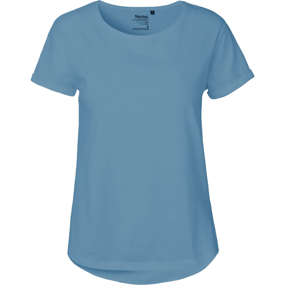 Neutral Ladies Roll Up Sleeve T-shirt