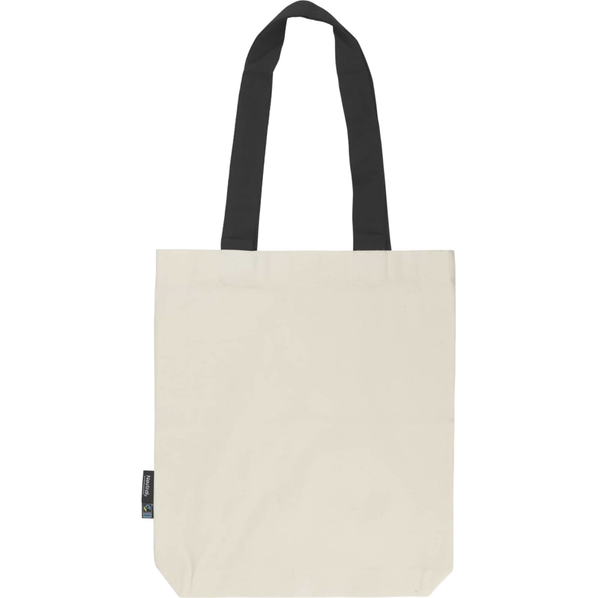 Neutral Twill Bag with Contrast Handles