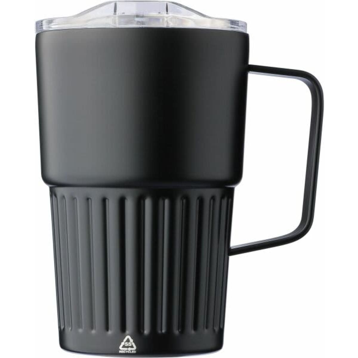 Recycled stainless steel double-walled travel mug (450 ml) Calo