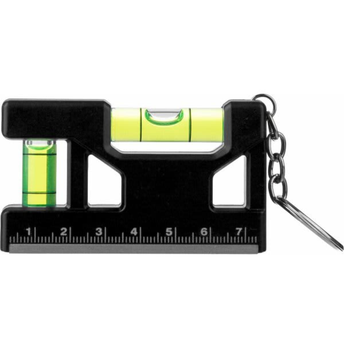 Recycled ABS spirit level keychain Indira