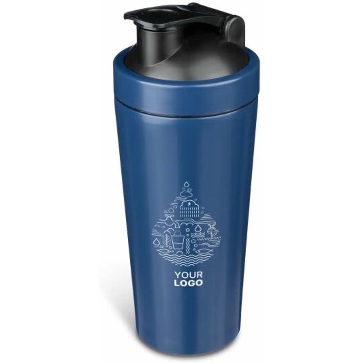 Recycled stainless steel single-walled drinking bottle (750 ml) Orla
