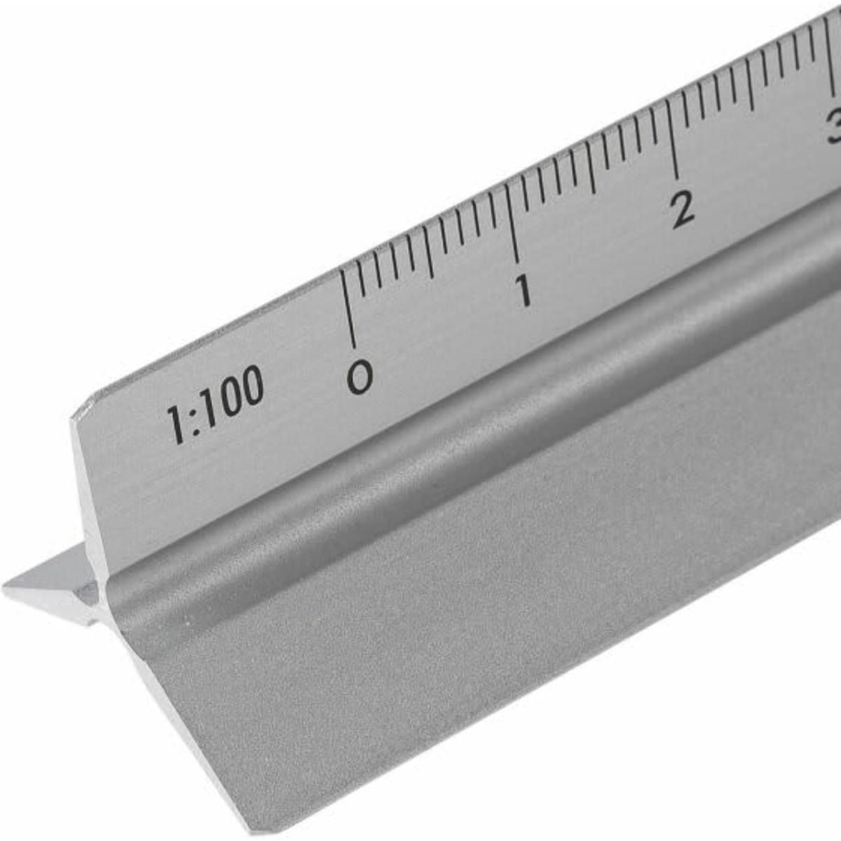 Aluminium 30 cm triangle-shaped ruler Tavi