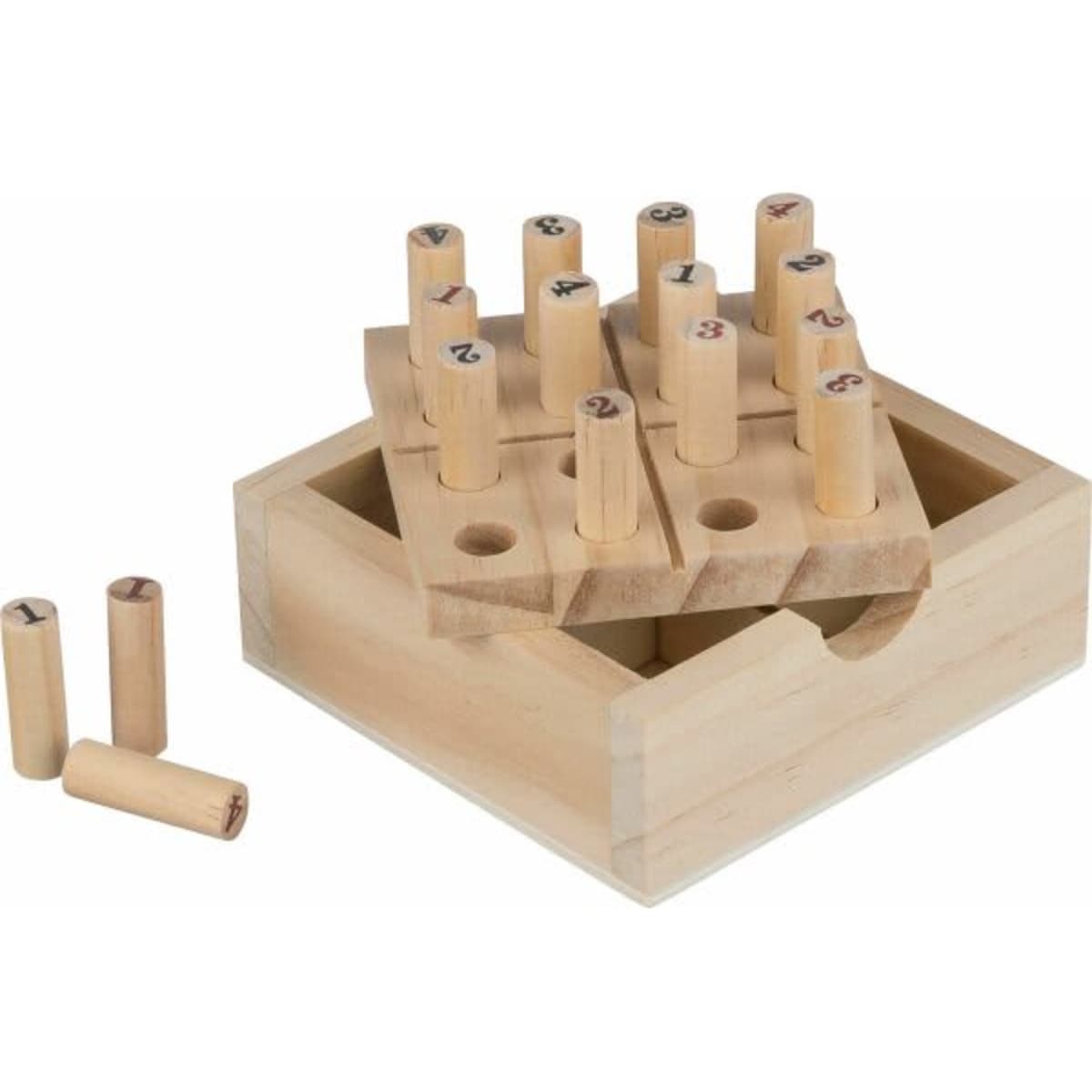 Pine wooden mini Sudoku set Kenza