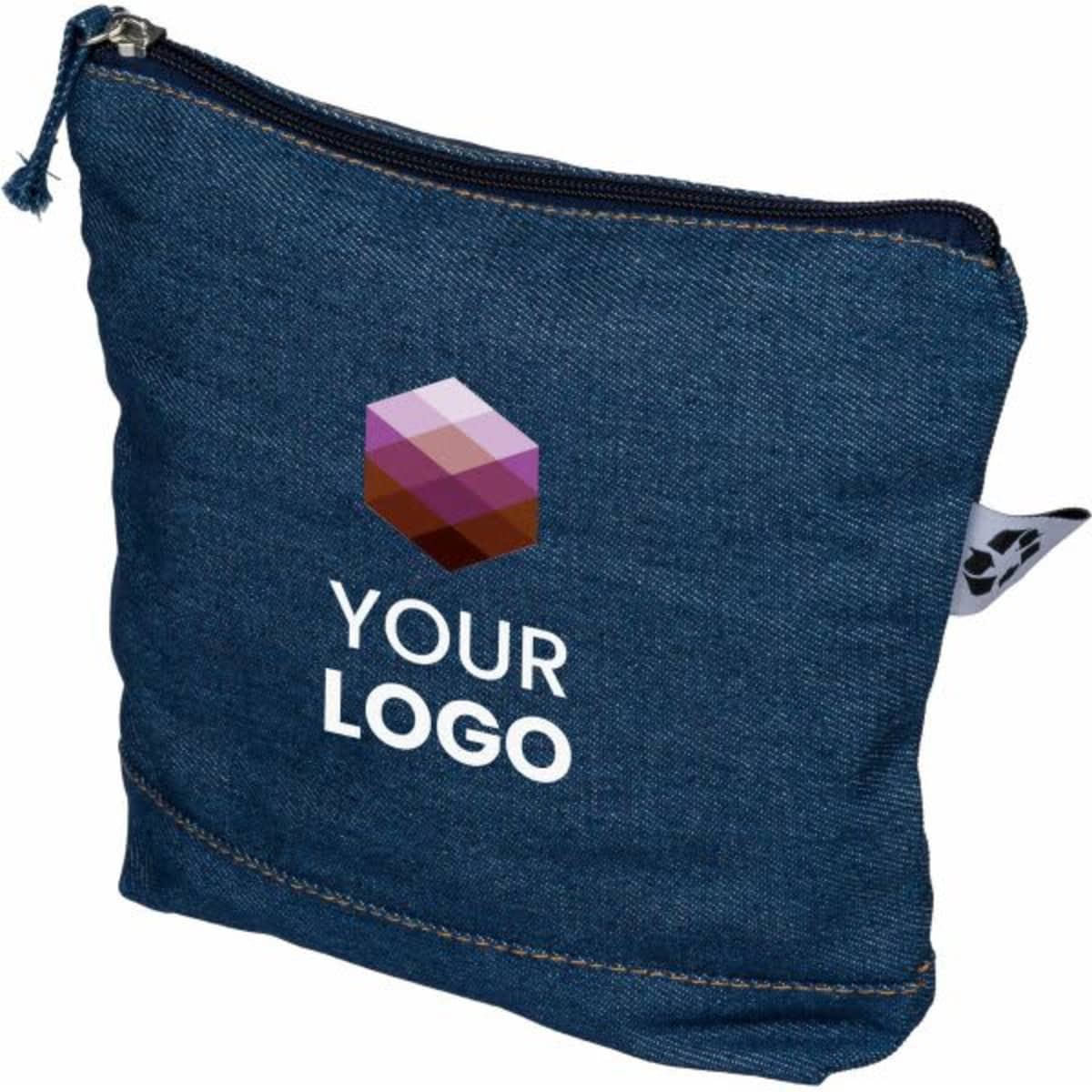 Recycled denim cosmetic bag Orin