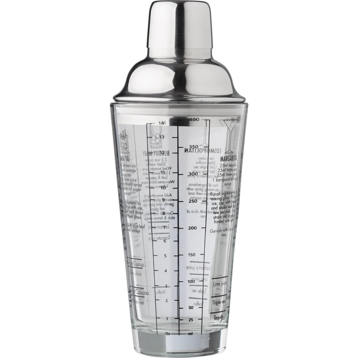 Glass cocktail shaker (400 ml) Adela
