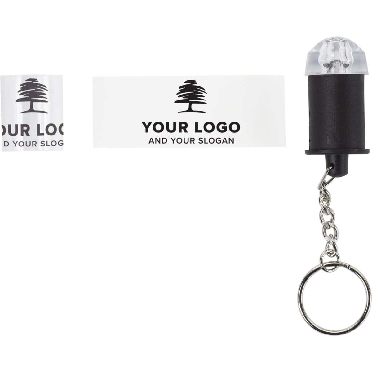 ABS key holder with light
