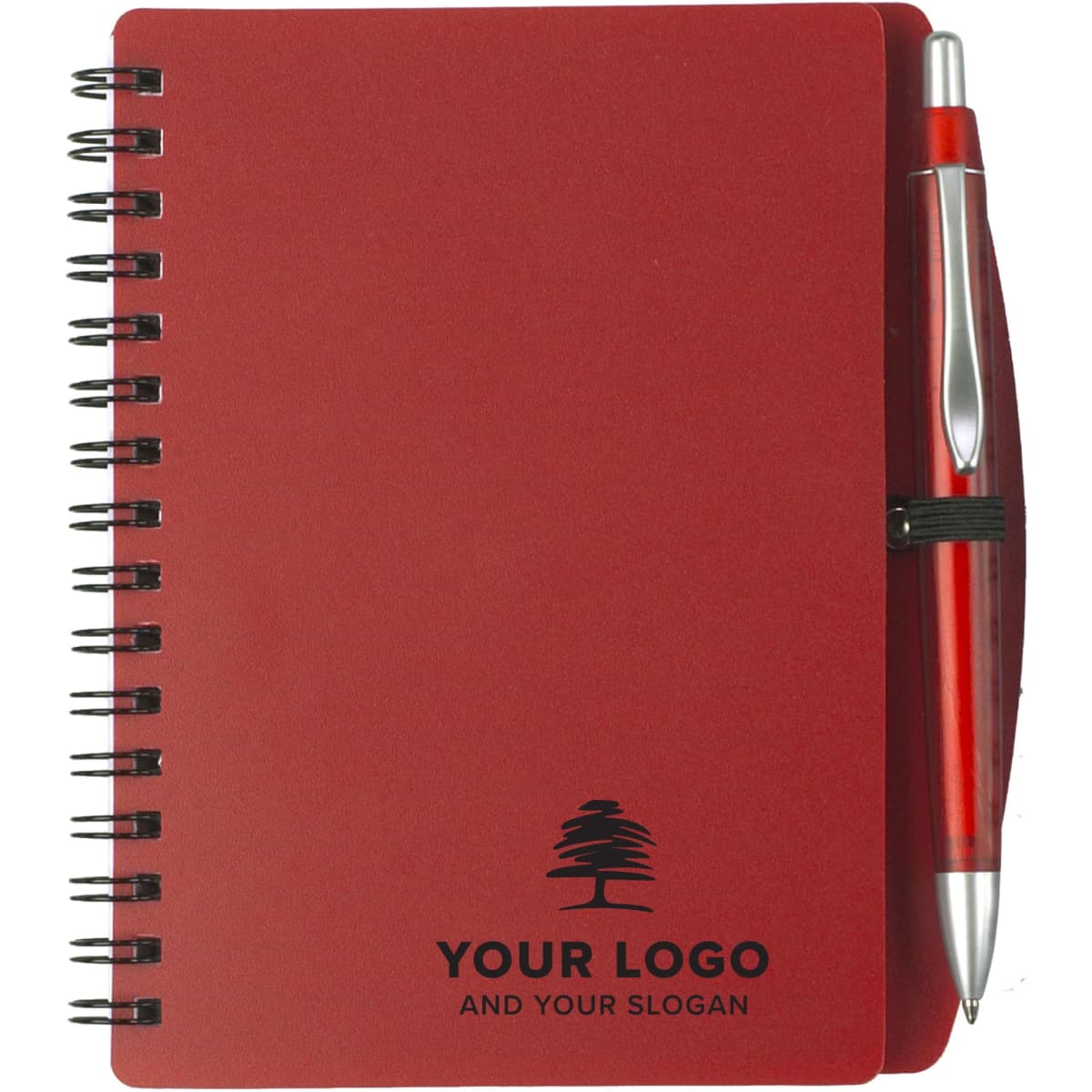 PP notebook with ballpen