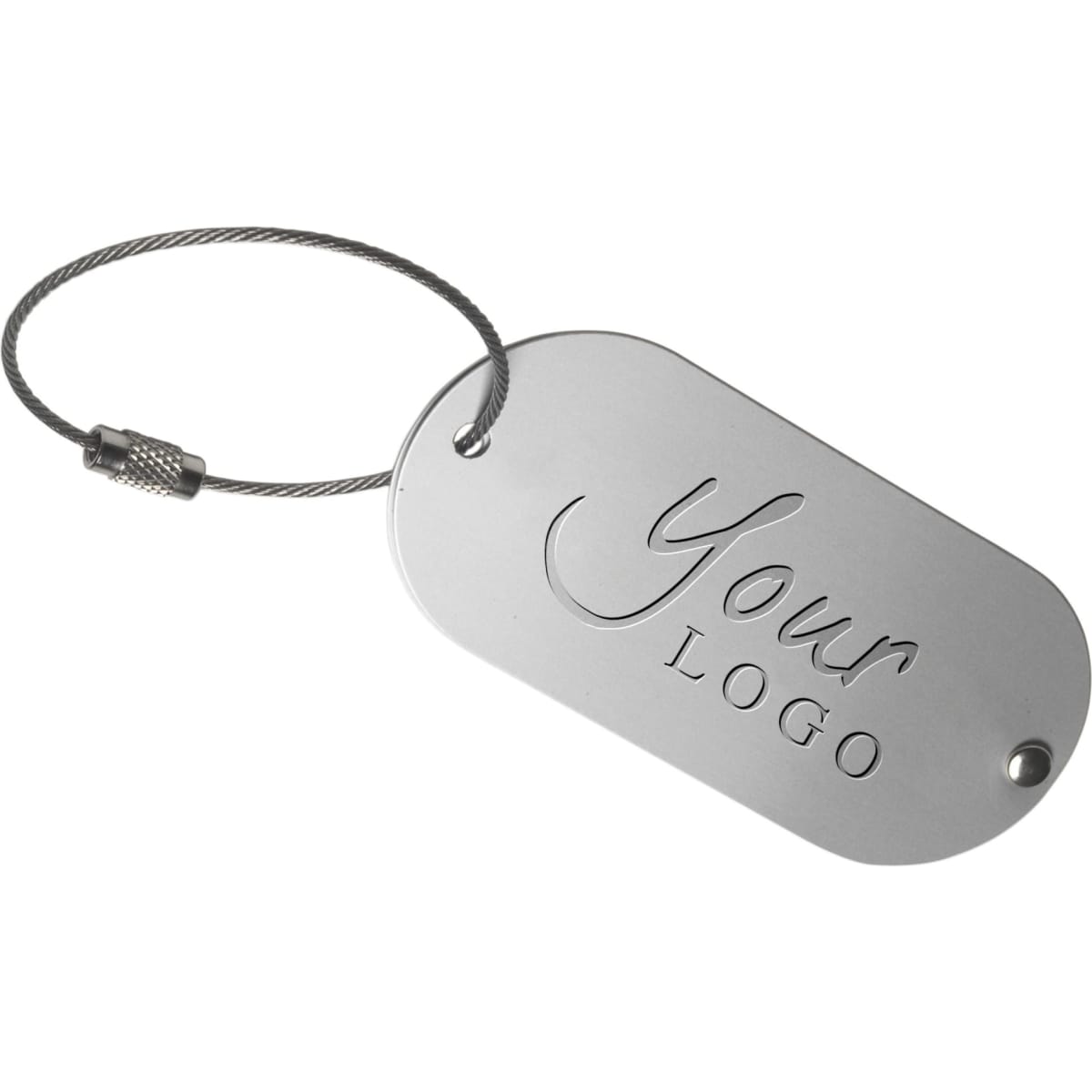 Aluminium luggage tag