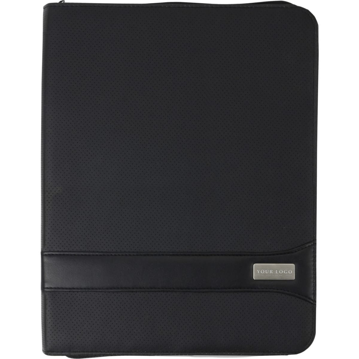 A4 PVC Zipped folder.