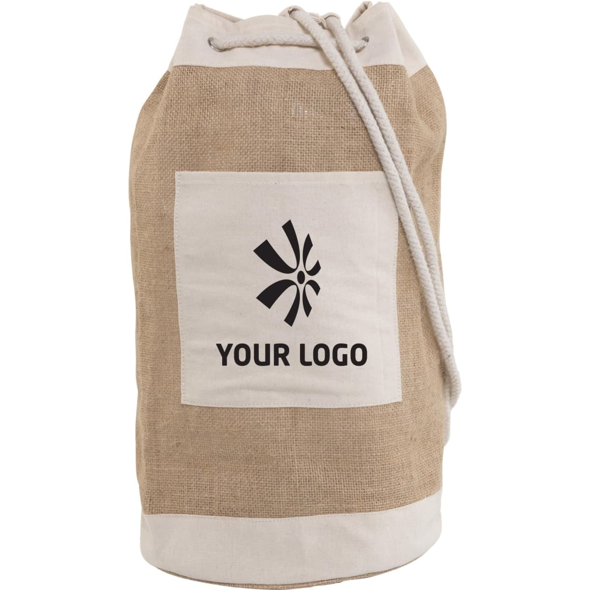 Jute duffel bag