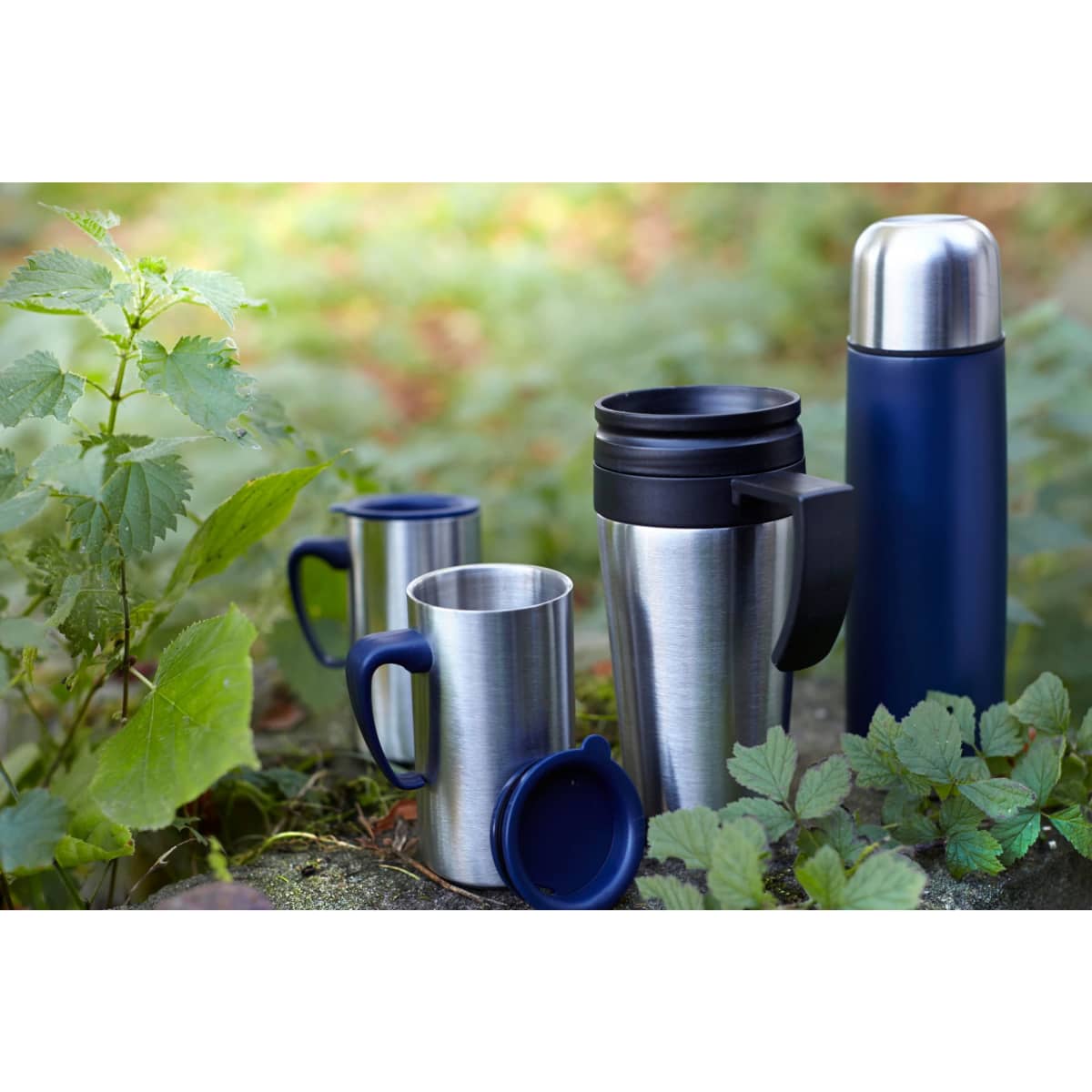 Stainless steel travel mug