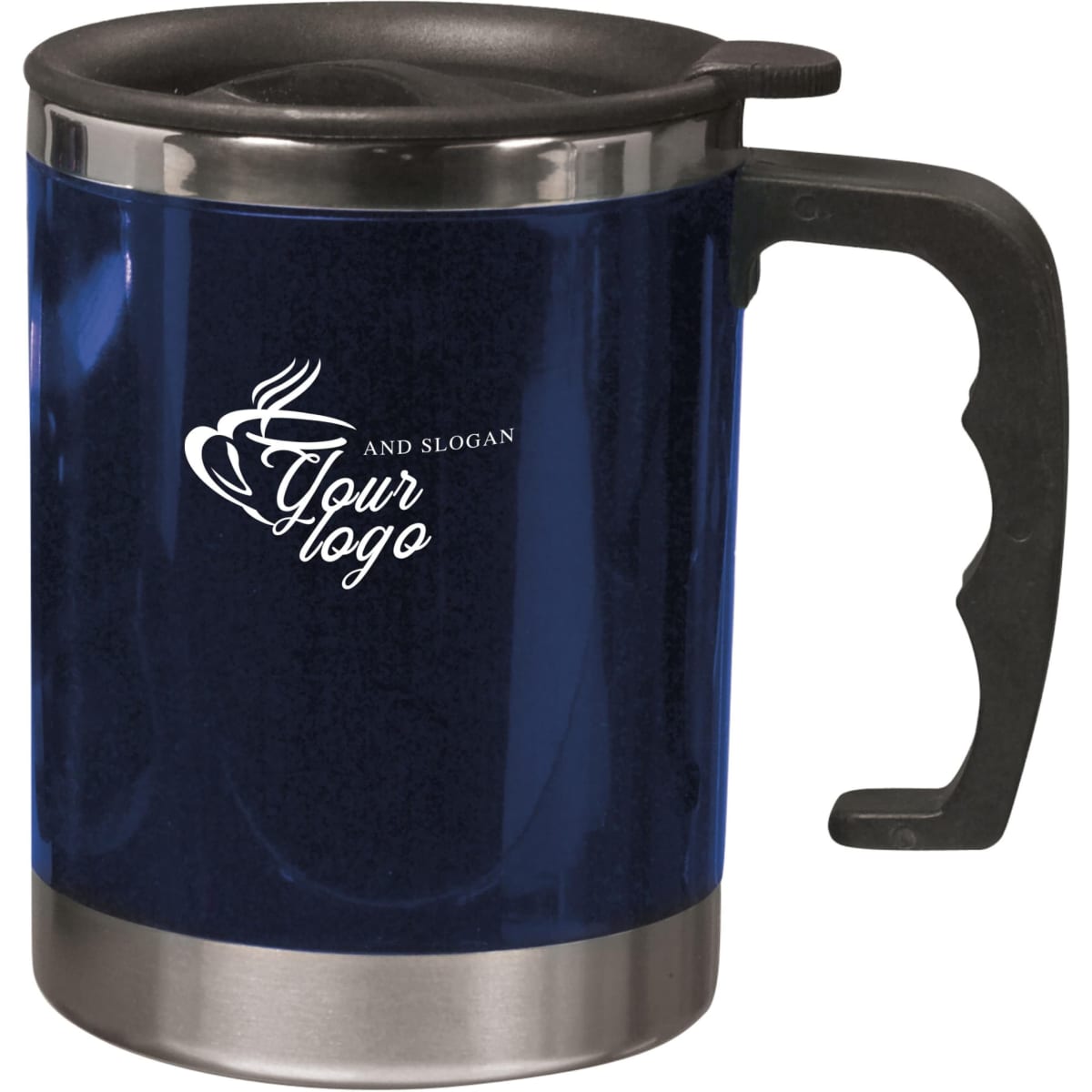 Stainless steel and AS double walled mug