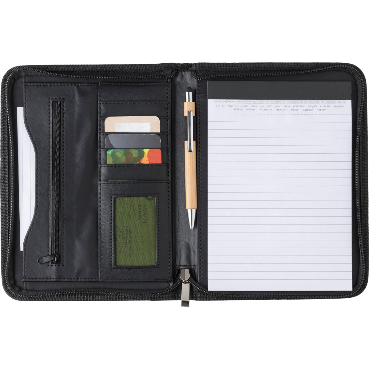 Bonded leather folder